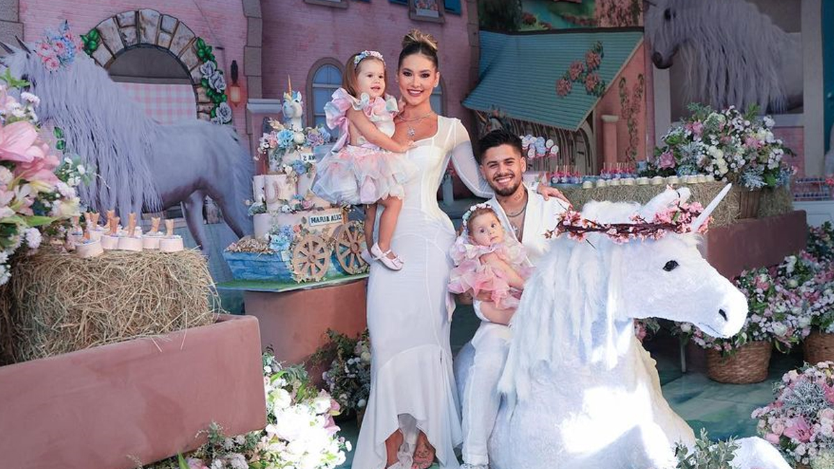 Virgínia Fonseca e Zé Felipe fazem festão de aniversário para a filha e detalhe chama a atenção