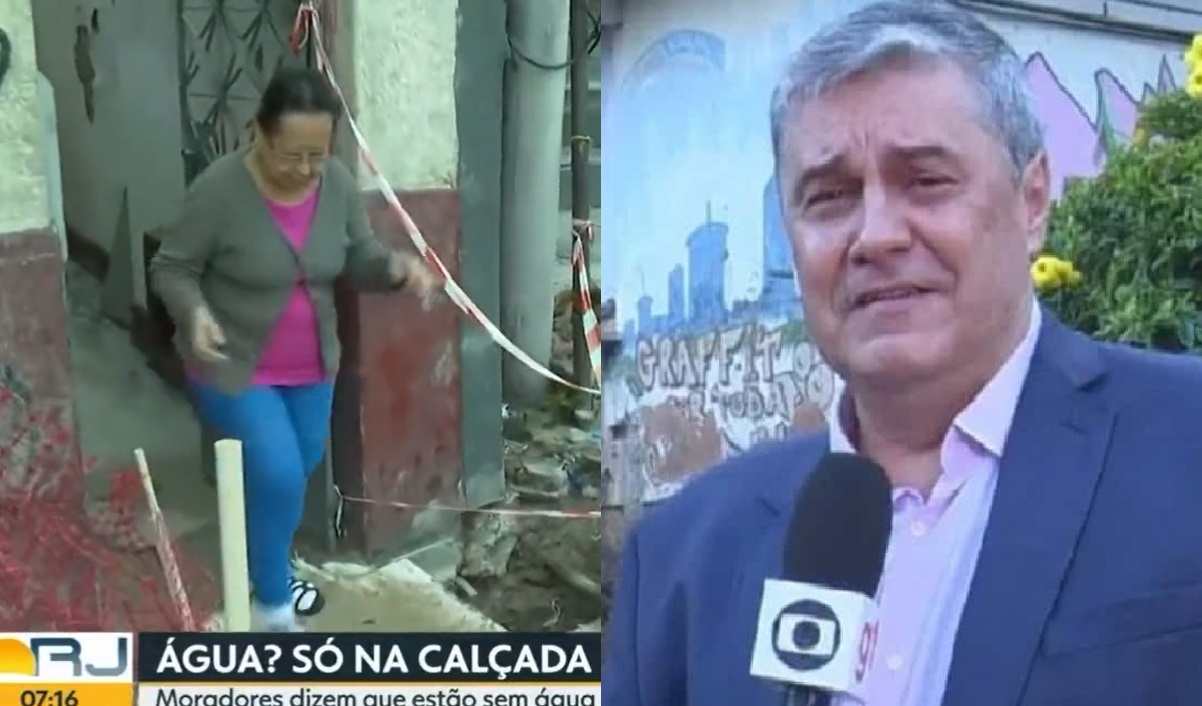 Globo mostra idosa caindo em obra da prefeitura e jornalistas ficam em choque
