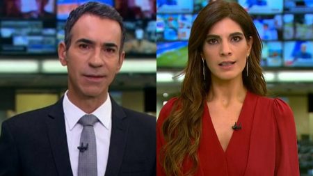 César Tralli toma atitude ao ver Andreia Sadi no comando do Jornal Hoje