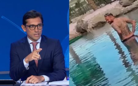 Âncora do Jornal da Band esculhamba Neymar por polêmica com mansão interditada