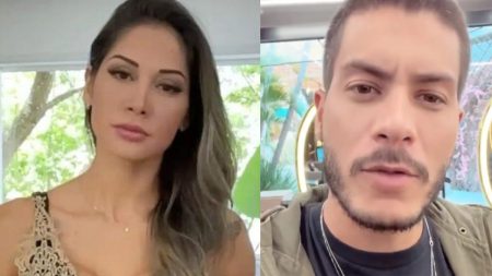 Maíra Cardi surge pela primeira vez com Arthur Aguiar em público após término