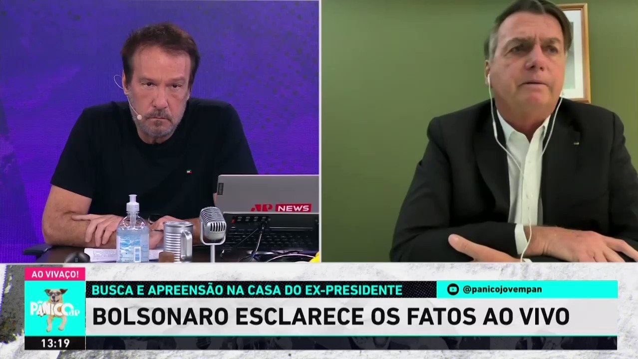 Com Bolsonaro, Emílio Surita alfineta a GloboNews ao assumir o 1º lugar: “Dá azar”