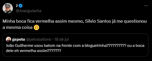 João Guilherme Twitter