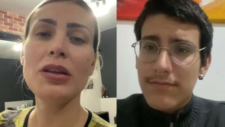 Filho de Andressa Urach grava a mãe em cena íntima com mulher e detalhe é exposto