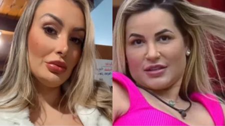 Andressa Urach surpreende e dá em cima de Deolane, que reage: “Passada”