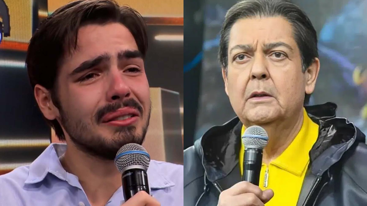 Filho de Faustão fica aos prantos em despedida do apresentador da Band e faz apelo