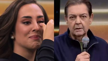 Faustão é pego de surpresa com atitude inédita da filha e fica chocado: “Nunca vi”