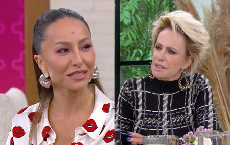Ana Maria Braga não se aguenta ao ver sapato extravagante de Sabrina Sato