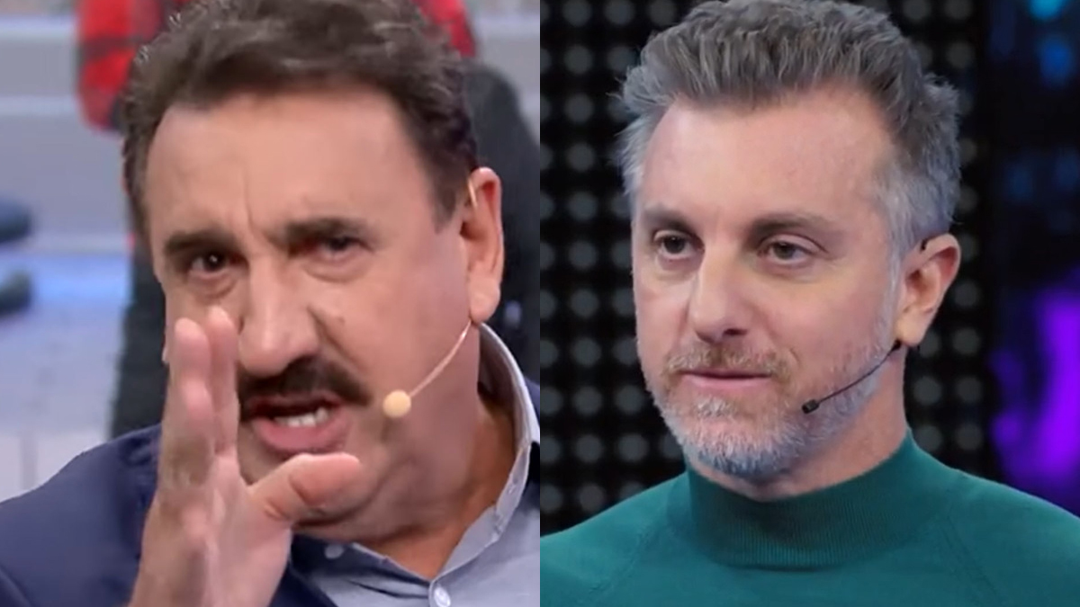 Ao vivo, Ratinho acusa Luciano Huck de copiar programa: “Copia, mas pede”