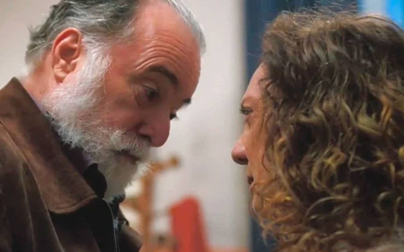 Antônio (Tony Ramos) e Agatha (Eliane Giardini) em Terra e Paixão