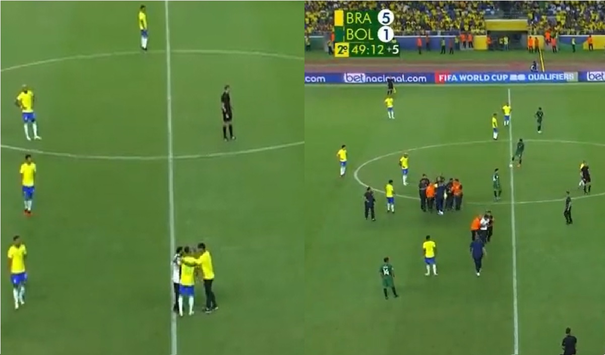Ao vivo, Globo exibe invasão em jogo do Brasil e atitude de