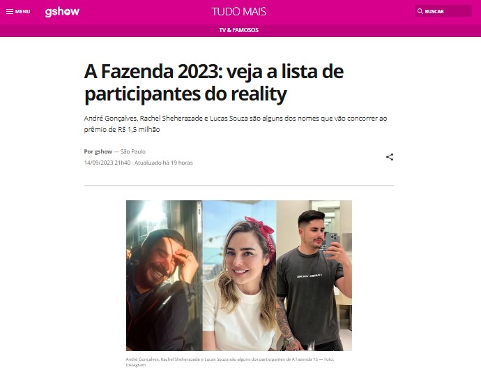 A Fazenda 2023: quando começa, participantes e prêmio