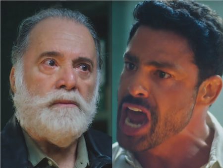 Cauã Reymond é alvo de deboche após cena tensa com Tony Ramos em Terra e Paixão