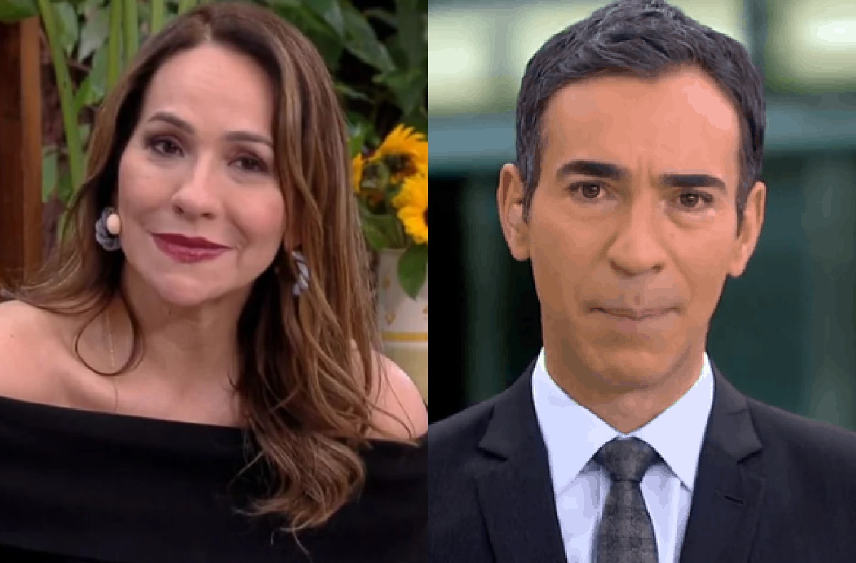 Maria Beltrão cita pernas de César Tralli e causa constrangimento na Globo