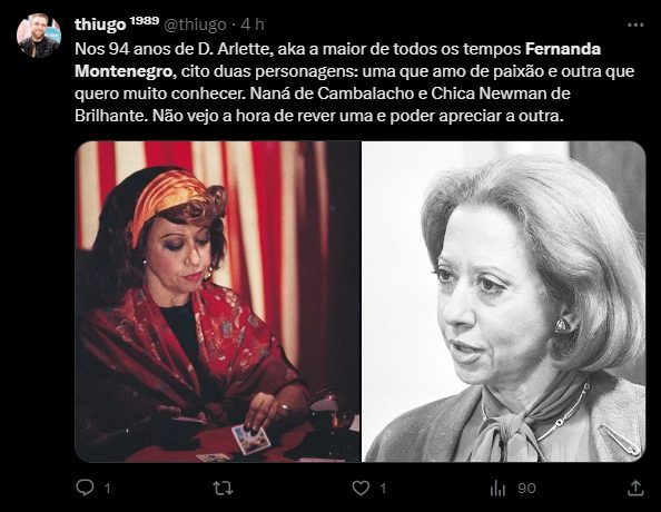 Fernanda Montenegro 94 anos