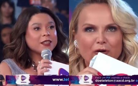 Blogueirinha surpreende Eliana com “invertida” no Teleton e volta a fazer convite: “Vou mudar de assunto”