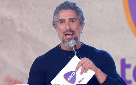 Participação de Marcos Mion rende momentos inusitados no encerramento do Teleton