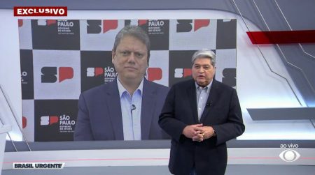 Rei do “não” na política, Datena leva xaveco de Tarcísio de Freitas ao vivo: “Um dia”