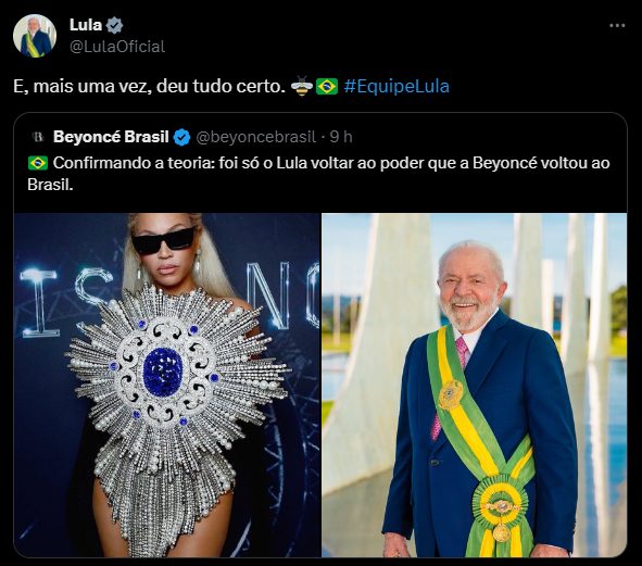 Beyoncé e Lula