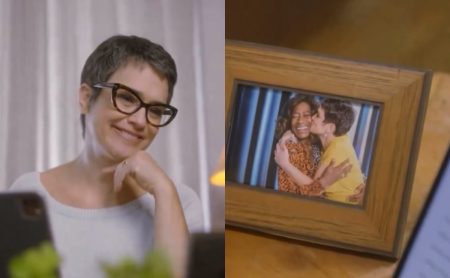 Sandra Annenberg exibe porta-retrato com Gloria Maria na Globo e emociona o público