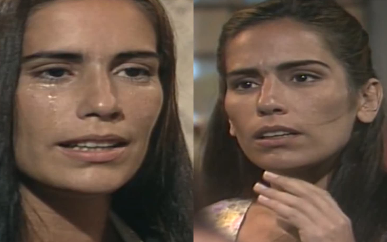 Ruth (Gloria Pires) e Raquel (Gloria Pires) em Mulheres de Areia