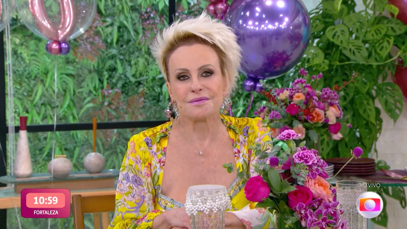 Ana Maria Braga não segura a emoção e fica com a voz embargada ao lembrar do Louro José na Globo
