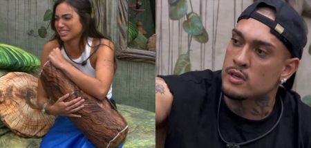 Acabou o amor? Vanessa Lopes e MC Bin Laden discutem após eliminação de Lucas Pizane no BBB 2024