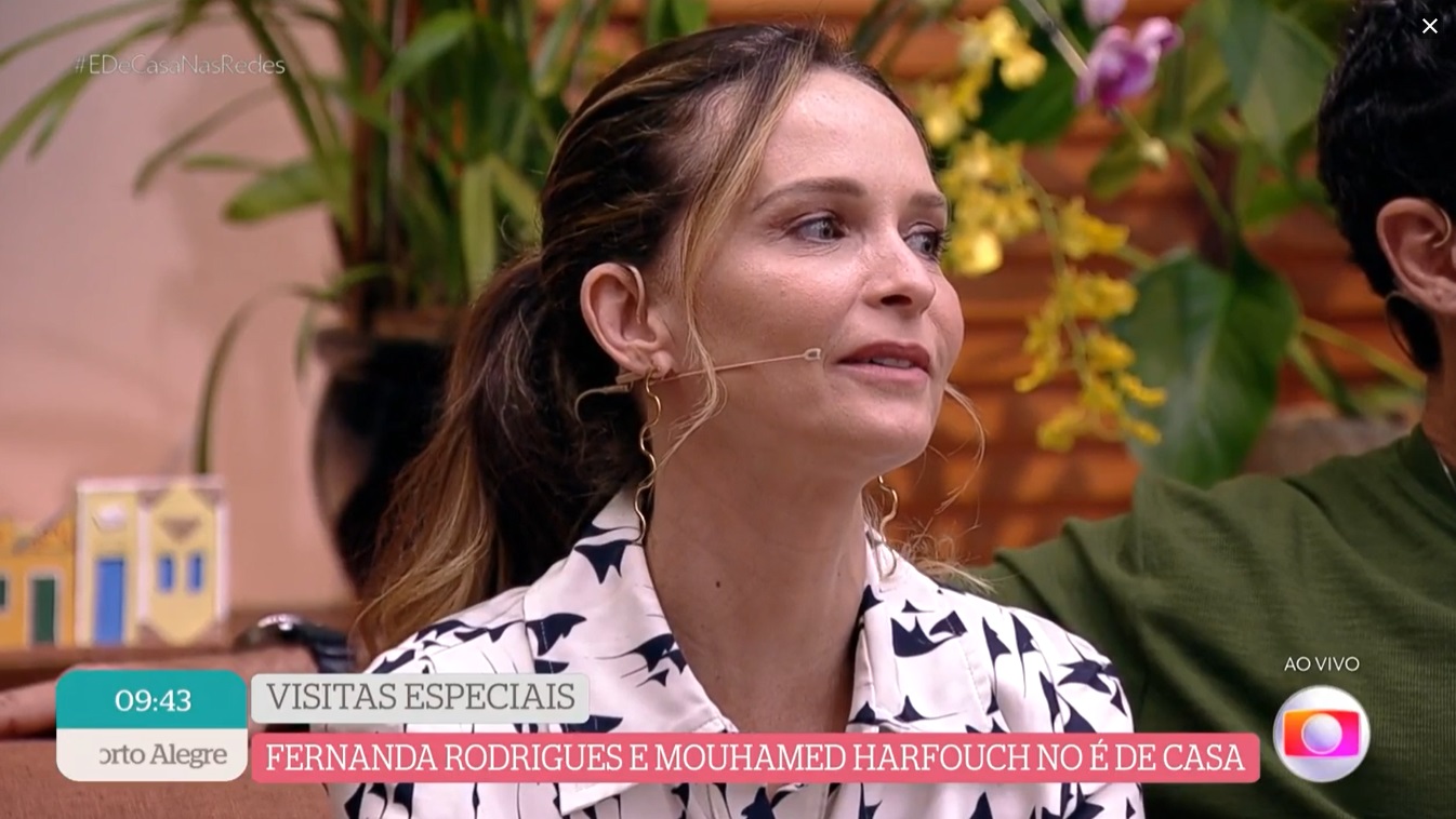 Fernanda Rodrigues vai às lágrimas após aparição rara dos filhos na TV