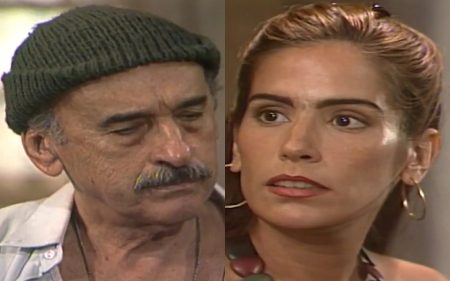 Reencontro entre Floriano e Raquel após descoberta de falsa morte vira situação complicada em Mulheres de Areia
