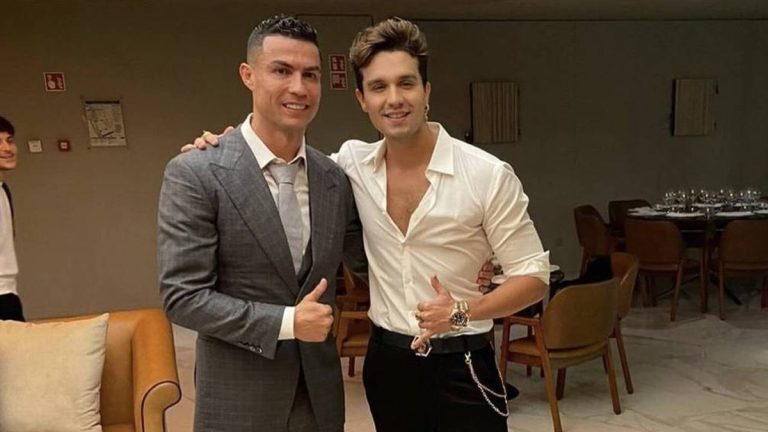 Luan Santana e Cristiano Ronaldo juntos no réveillon