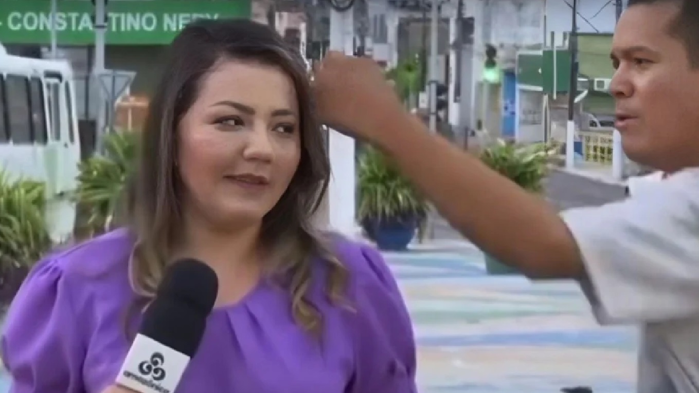 Ao vivo, repórter da Globo é agredida por homem no meio da rua e desabafa após choque