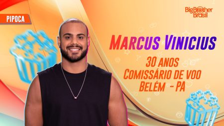 BBB 2024: Pipoca “raiz”, Marcus Vinicius é comissário de voo e promete não ficar “em cima do muro”