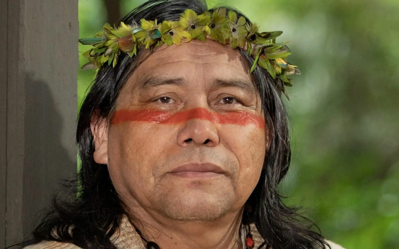 Jurecê (Daniel Munduruku) em Terra e Paixão
