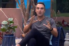 Tadeu Schmidt no estúdio do BBB 2024