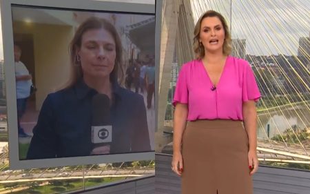 Apresentadora repete gafe histórica e chama Zelda Mello por outro nome ao vivo na Globo