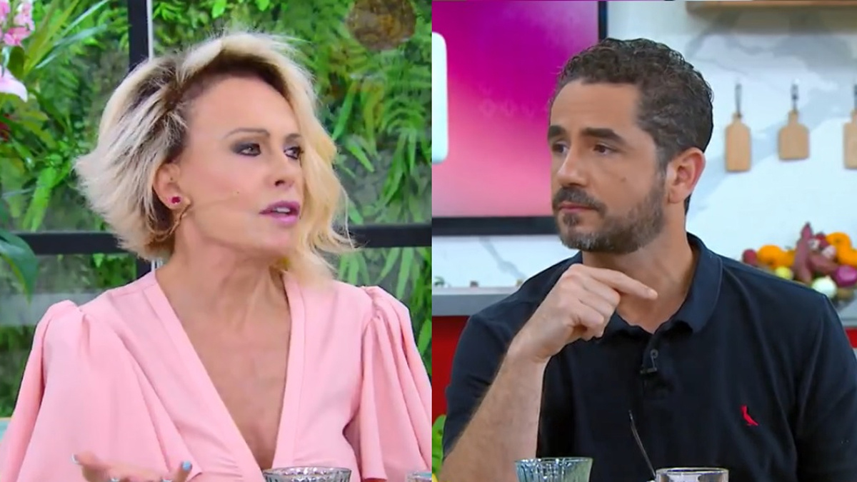 Ana Maria Braga e Felipe Andreoli têm crise de riso com situação na Globo