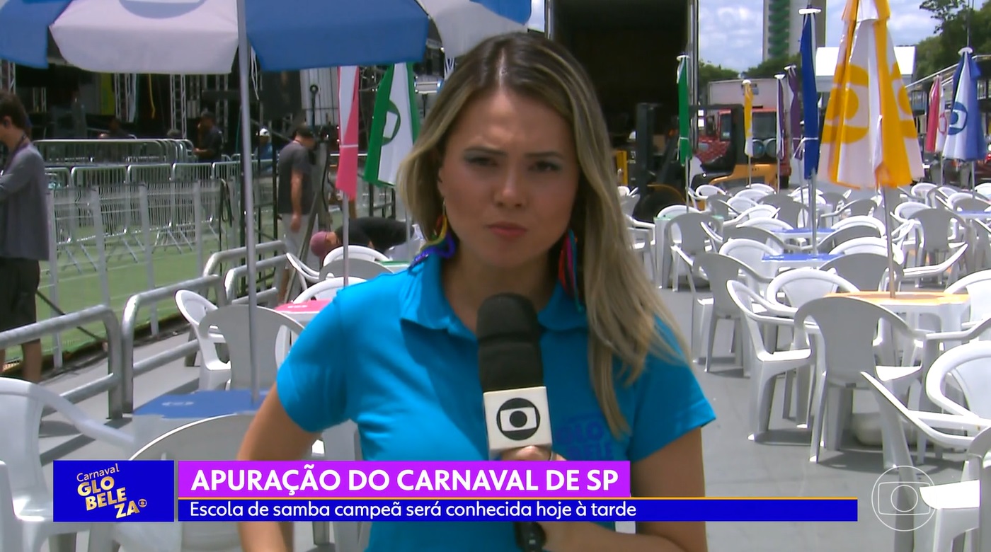 Repórter da Globo enfrenta terrível calor e faz reclamação ao vivo