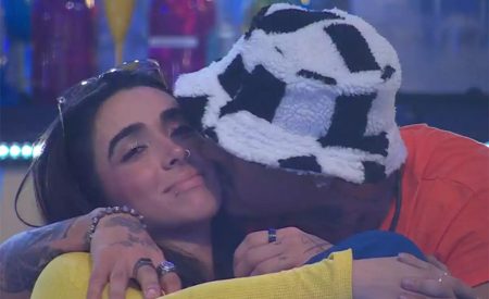 Giovanna dá selinho em MC Bin Laden e fala sobre casal no BBB 2024