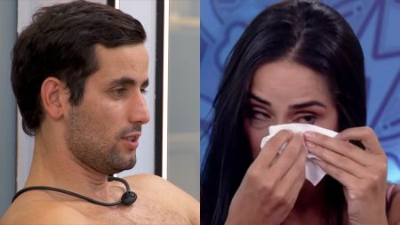 Foi a barba? Após ser eliminada, Deniziane chora e explica motivo de término com Matteus no BBB 2024