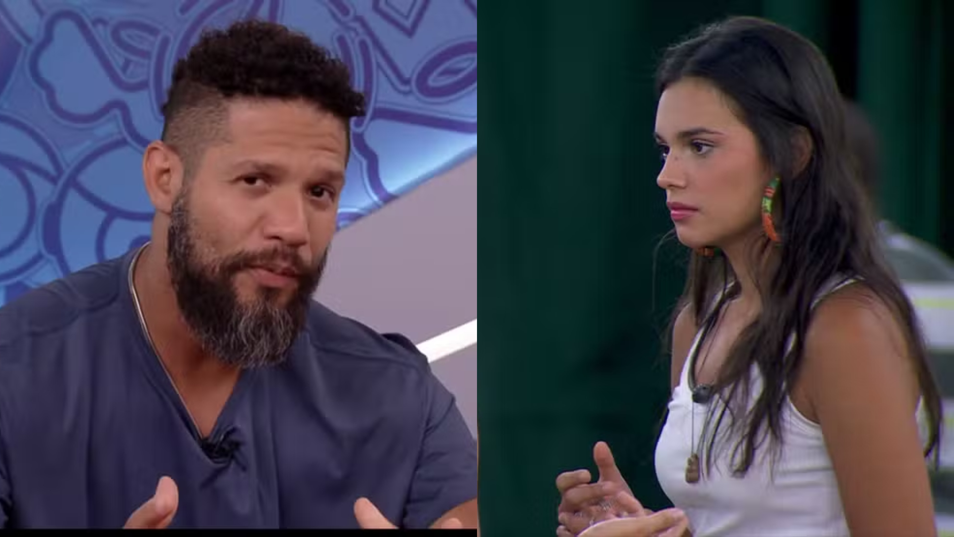 Juninho fala sobre treta com Alane após ser eliminado (Imagem: Reprodução/Globo - RD1)