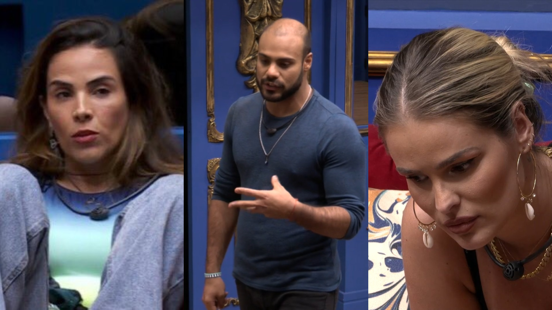Marcus se irrita com Wanessa e Yasmin, e sai em defesa de Davi (Imagem: Reprodução/Globo - RD1)