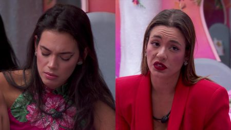 No paredão, Alane se cansa de Beatriz e rebate amiga no BBB 2024: “Só escuta”