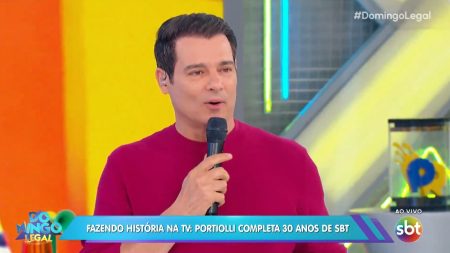 Daniela Beyruti e Celso Portiolli se reúnem no SBT para discutir a volta de programa clássico