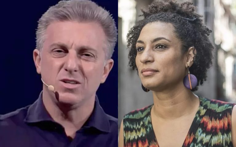Luciano Huck e Marielle Franco