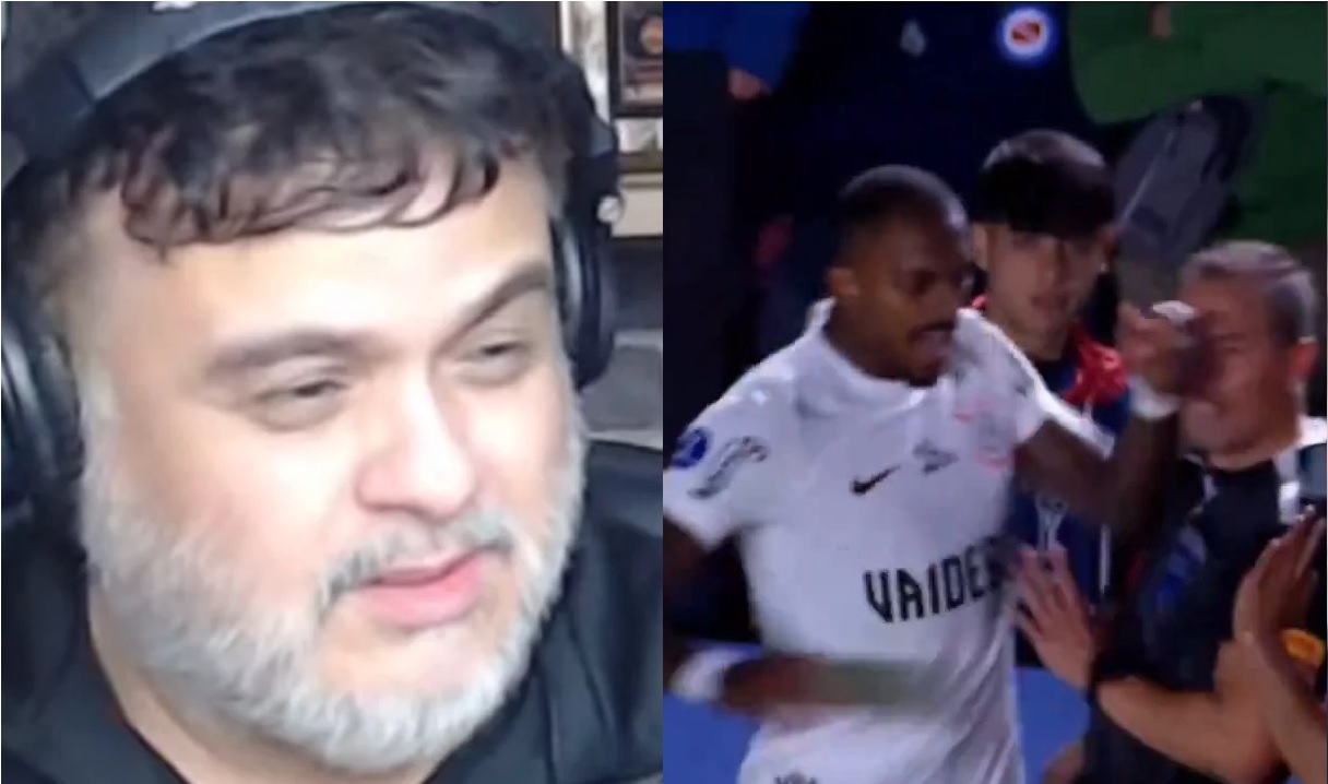 Narrador do SBT “quebra” jogador do Corinthians expulso por agredir bandeirinha: “Sempre esse sujeito”
