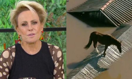 Ana Maria Braga fica impactada ao ver cavalo em telhado no Rio Grande do Sul: “Estamos a caminho”