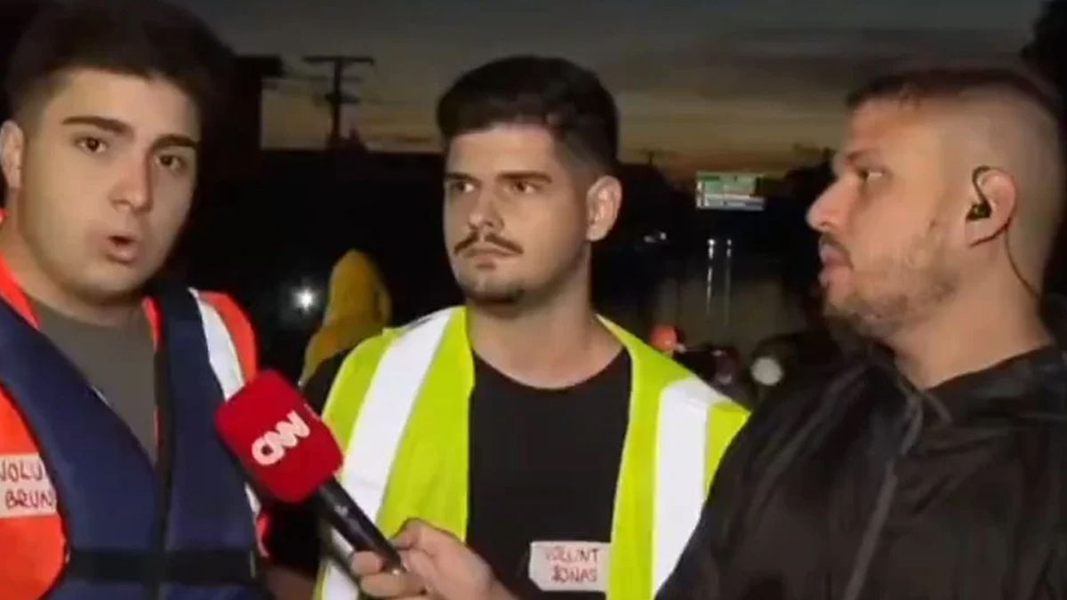 Homem xinga a Globo na CNN Brasil e leva invertida de repórter ao vivo