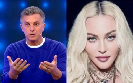 Luciano Huck tieta Madonna no Copacabana Palace e tenta rainha do pop no Domingão