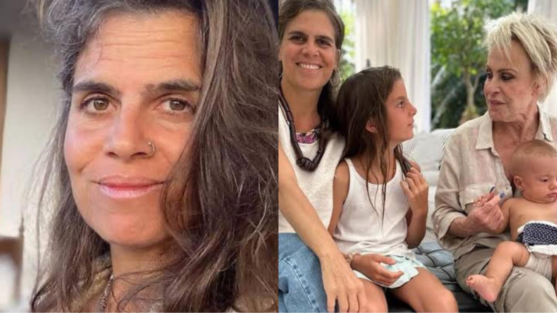Filha de Ana Maria Braga rebate comentário da mãe e lembra partos em casa