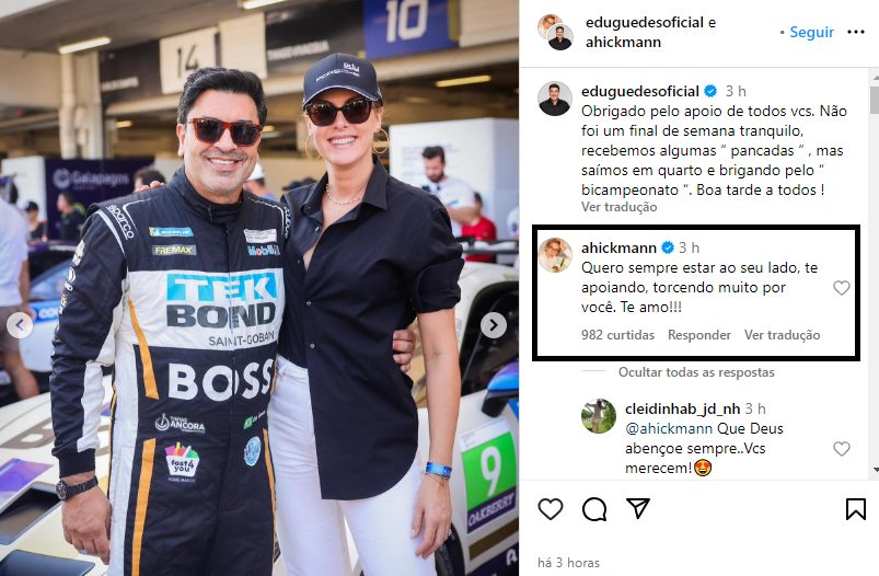 Edu Guedes e Ana Hickmann